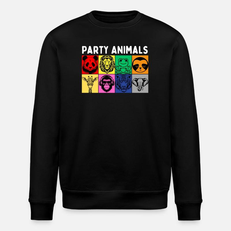 Partylöwen - Stanley/Stella Unisex Bio-Sweatshirt ROLLER - Schwarz