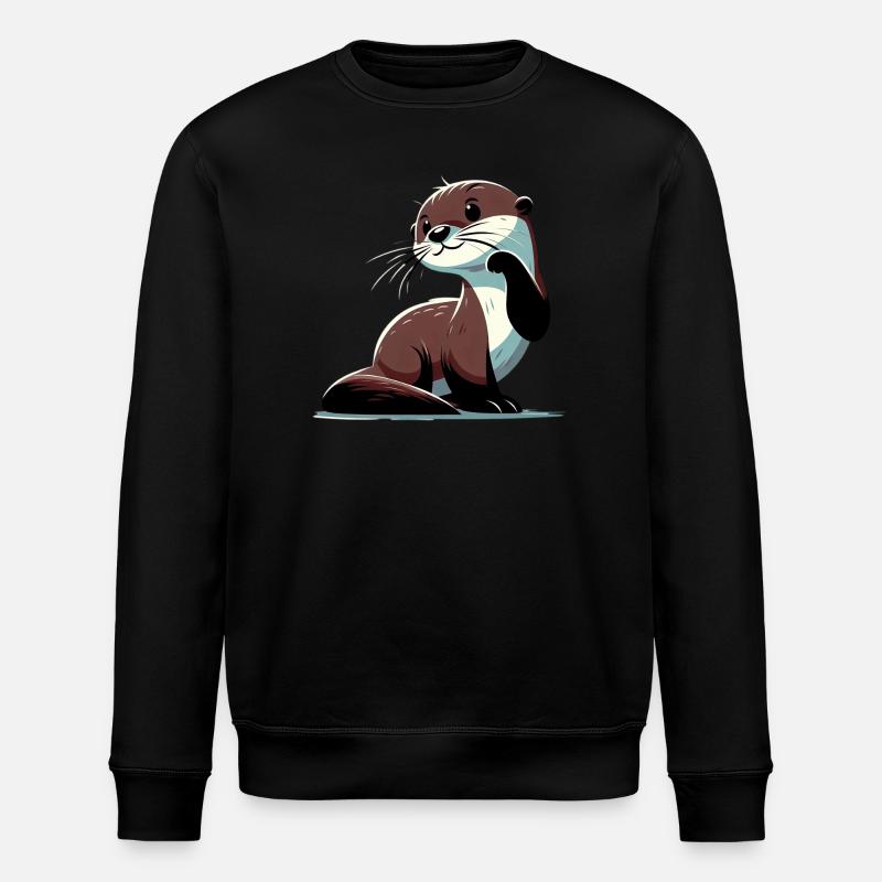 Otter - Stanley/Stella ROLLER Unisex Organic Sweatshirt - black