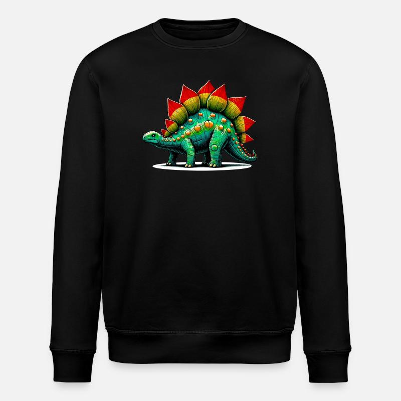 Dinosaurier - Stanley/Stella Unisex Bio-Sweatshirt ROLLER - Schwarz