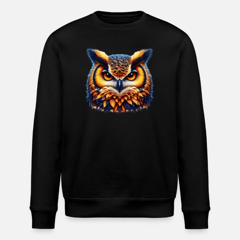 Eule - Stanley/Stella Unisex Bio-Sweatshirt ROLLER - Schwarz