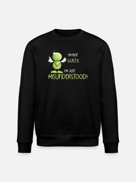 Frog Angel Innocence Misunderstanding - Stanley/Stella ROLLER Unisex Organic Sweatshirt - black