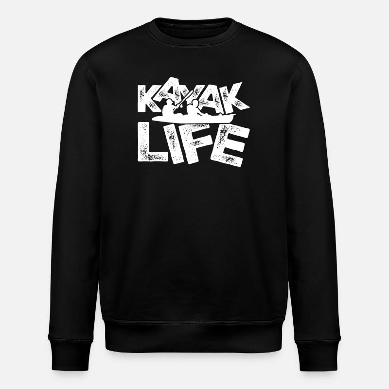 Duo de vie en kayak - Sweat bio ROLLER Stanley/Stella Unisexe - noir
