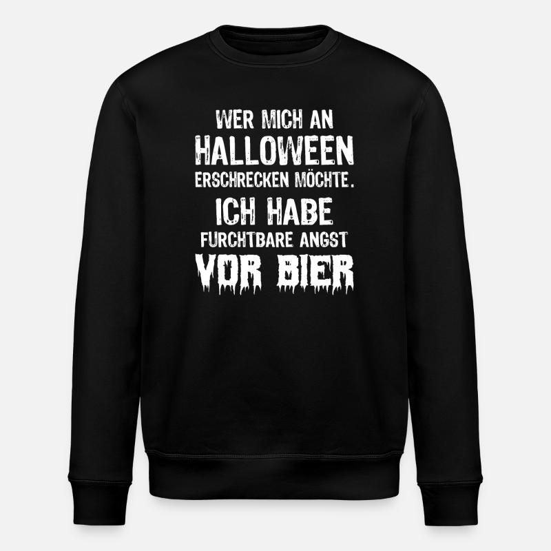 Halloween & Bier - Stanley/Stella Unisex Bio-Sweatshirt ROLLER - Schwarz