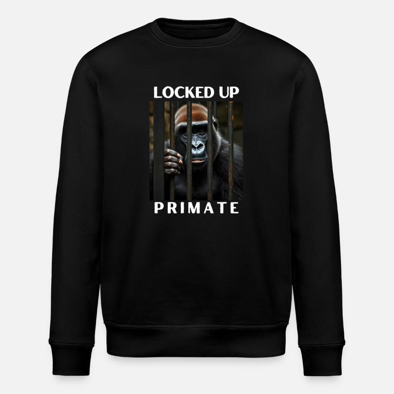 Sur primate fermé - Sweat bio ROLLER Stanley/Stella Unisexe - noir