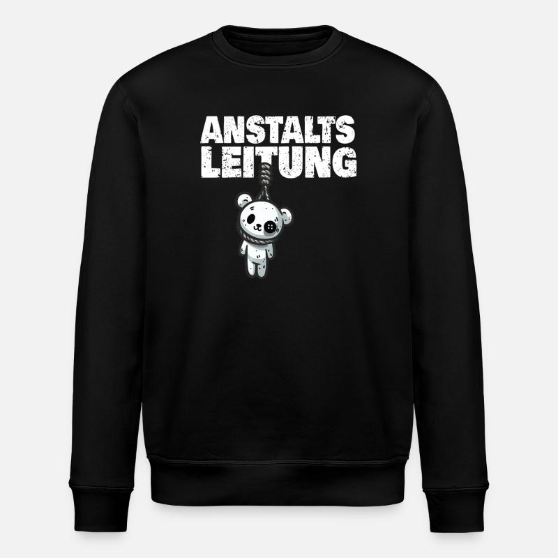 Anstaltsleitung Teddy - Stanley/Stella Unisex Bio-Sweatshirt ROLLER - Schwarz