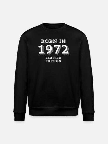 nato nel 1972, anno di nascita, 1972 - Felpa ecologica unisex ROLLER di Stanley/Stella - nero