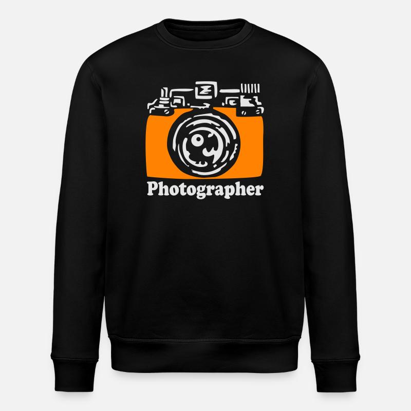 Camera - Stanley/Stella ROLLER Unisex Organic Sweatshirt - black