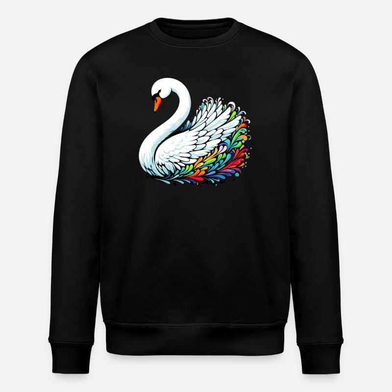 Schwan - Stanley/Stella Unisex Bio-Sweatshirt ROLLER - Schwarz