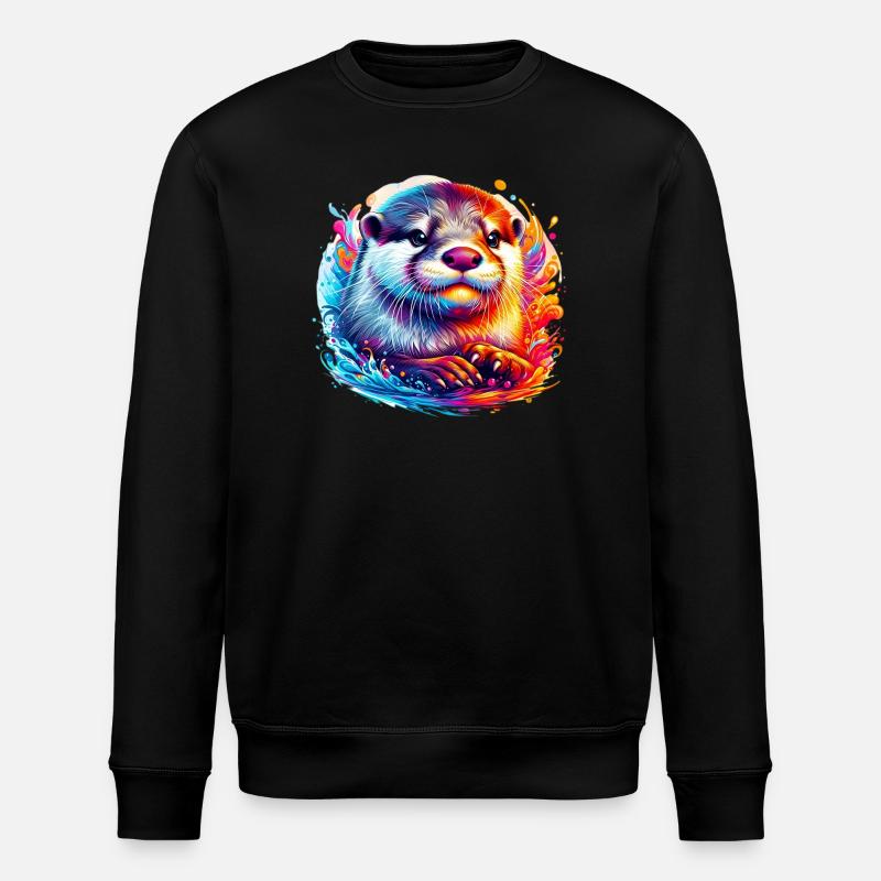 Loutre - Sweat bio ROLLER Stanley/Stella Unisexe - noir