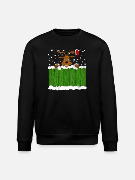 Noël avec un renne - Sweat bio ROLLER Stanley/Stella Unisexe - noir