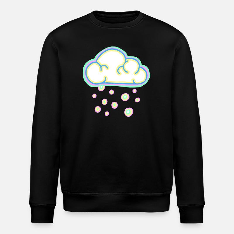 nuage pastel et neige - Sweat bio ROLLER Stanley/Stella Unisexe - noir