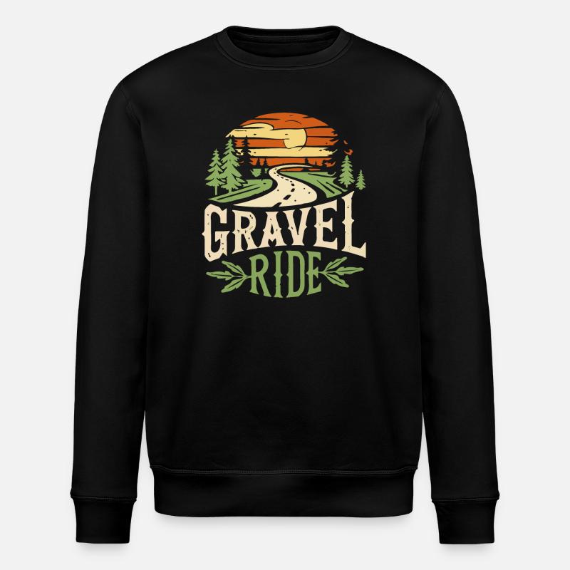 Schotterfahrt Abenteuer - Stanley/Stella Unisex Bio-Sweatshirt ROLLER - Schwarz