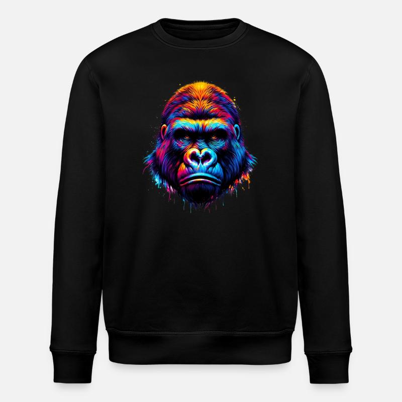 Gorilla - Stanley/Stella ROLLER Unisex Organic Sweatshirt - black