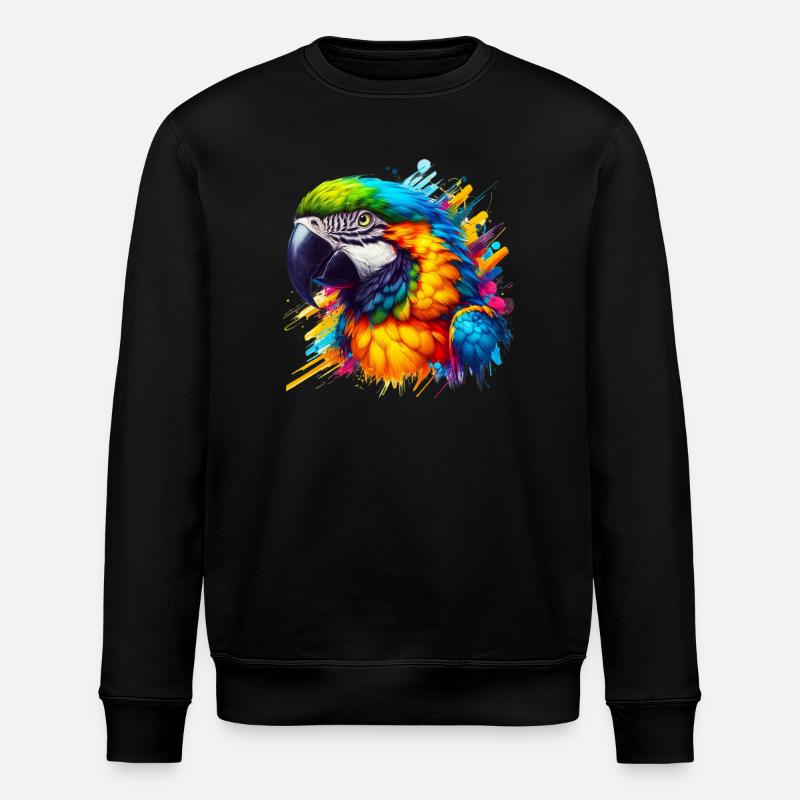 Perroquet - Sweat bio ROLLER Stanley/Stella Unisexe - noir