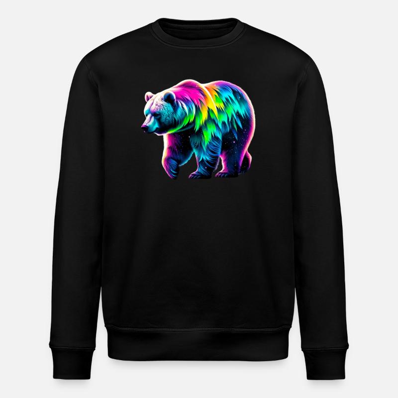 Bär - Stanley/Stella Unisex Bio-Sweatshirt ROLLER - Schwarz