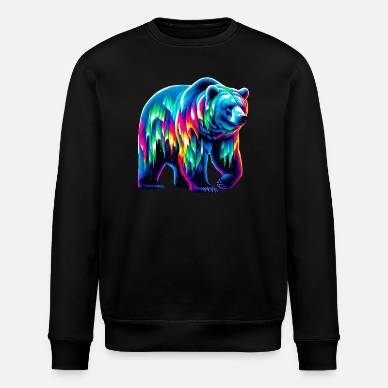 Bär - Stanley/Stella Unisex Bio-Sweatshirt ROLLER - Schwarz