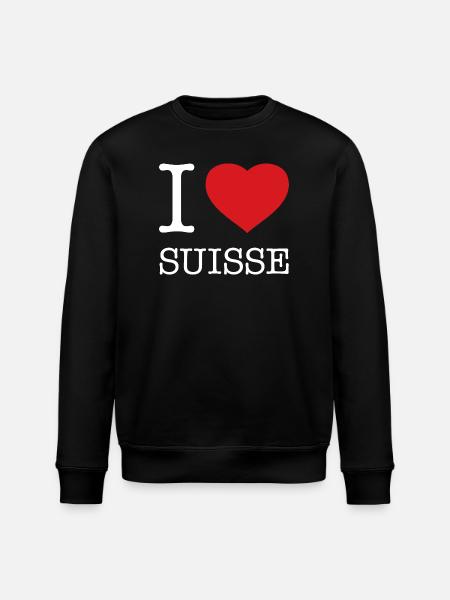 J’AIME SUISSE SUISSE - Sweat bio ROLLER Stanley/Stella Unisexe - noir