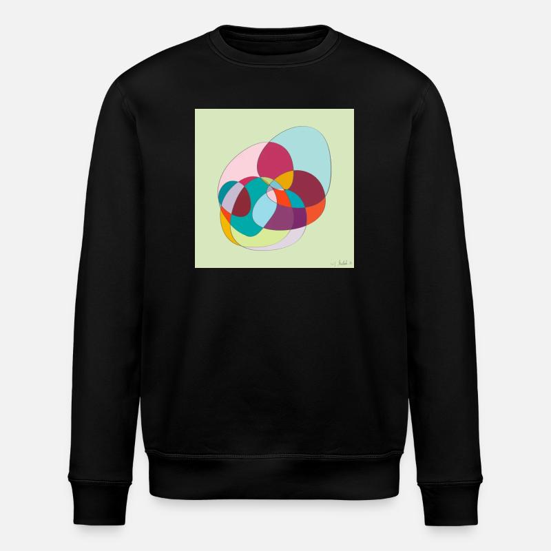 Verschlungene Farbübergänge - Stanley/Stella Unisex Bio-Sweatshirt ROLLER - Schwarz