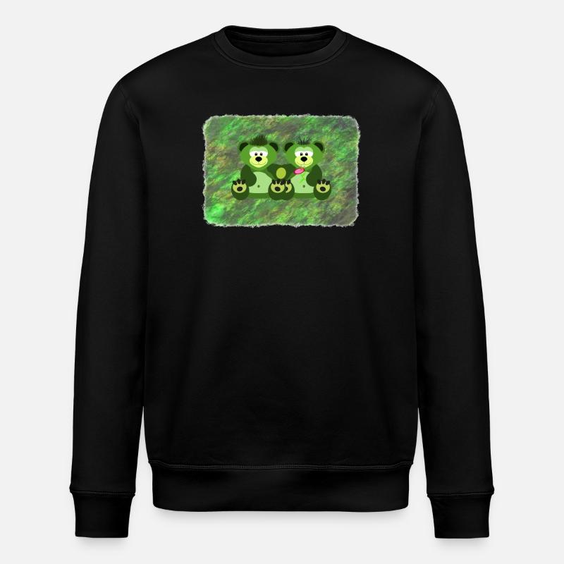 Moosbären - Stanley/Stella Unisex Bio-Sweatshirt ROLLER - Schwarz