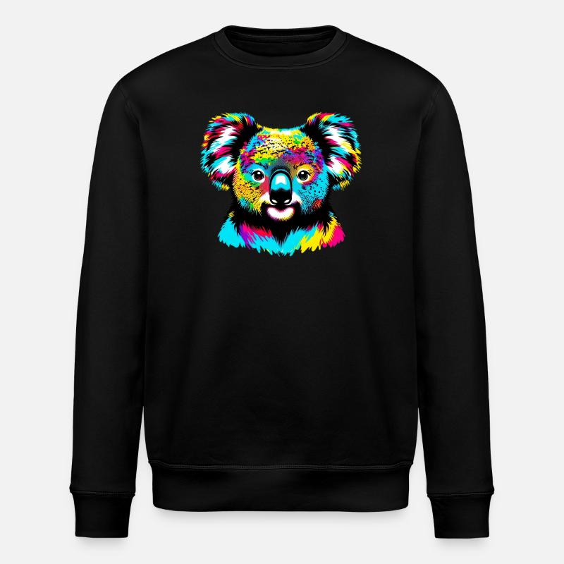 Koala - Stanley/Stella Unisex Bio-Sweatshirt ROLLER - Schwarz