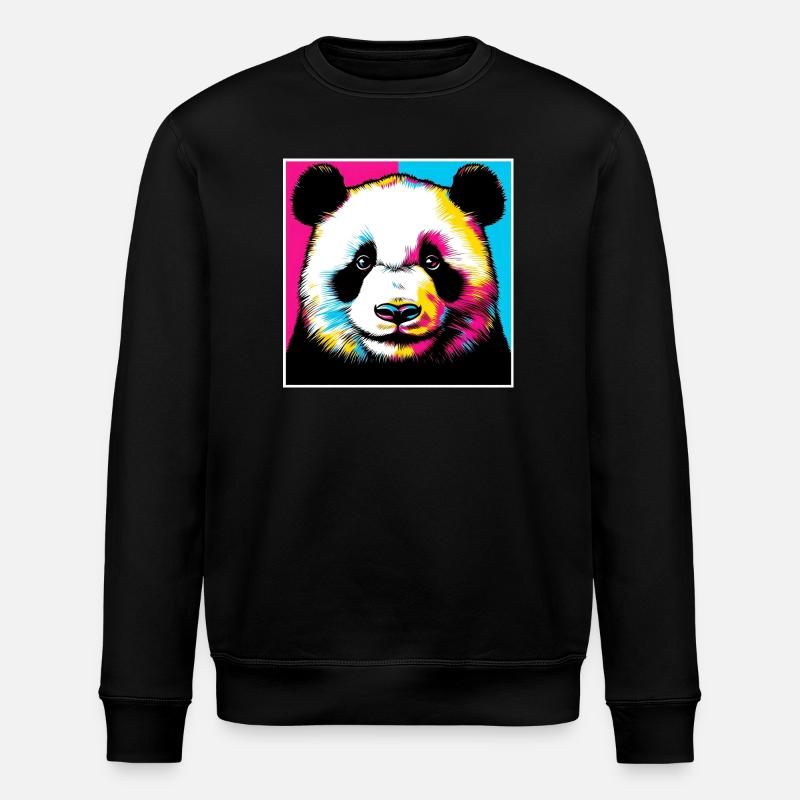 Panda - Sweat bio ROLLER Stanley/Stella Unisexe - noir