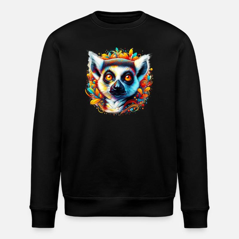 Lémurien - Sweat bio ROLLER Stanley/Stella Unisexe - noir