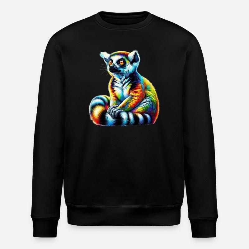 Lémurien - Sweat bio ROLLER Stanley/Stella Unisexe - noir