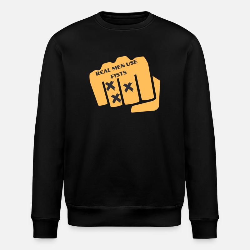 Fists Card Graphic - Stanley/Stella ROLLER Unisex Organic Sweatshirt - black