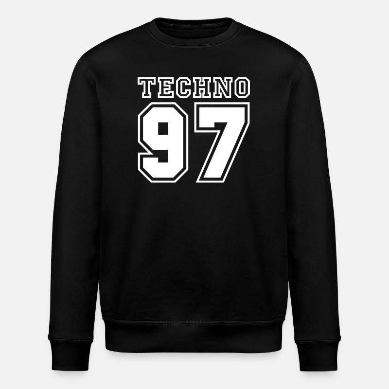 TECHNO 97 - Stanley/Stella Unisex Bio-Sweatshirt ROLLER - Schwarz