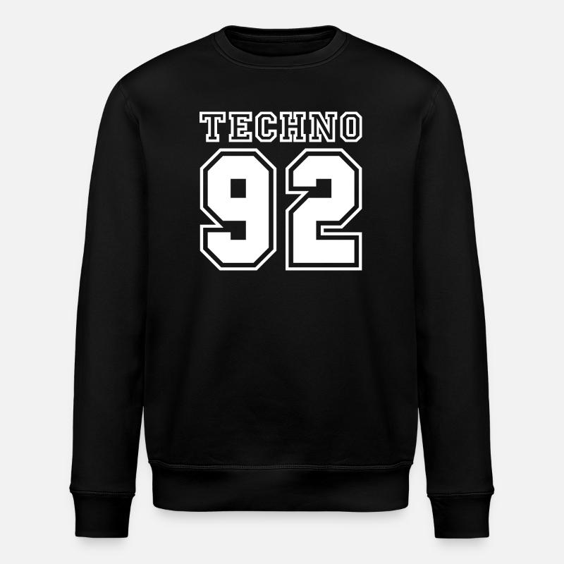 TECHNO 92 - Stanley/Stella ROLLER Unisex Organic Sweatshirt - black