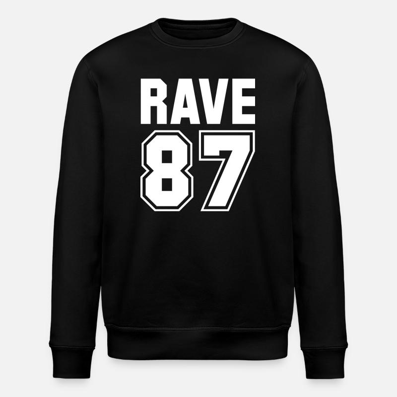 RAVE 87 - Stanley/Stella ROLLER Unisex Organic Sweatshirt - black