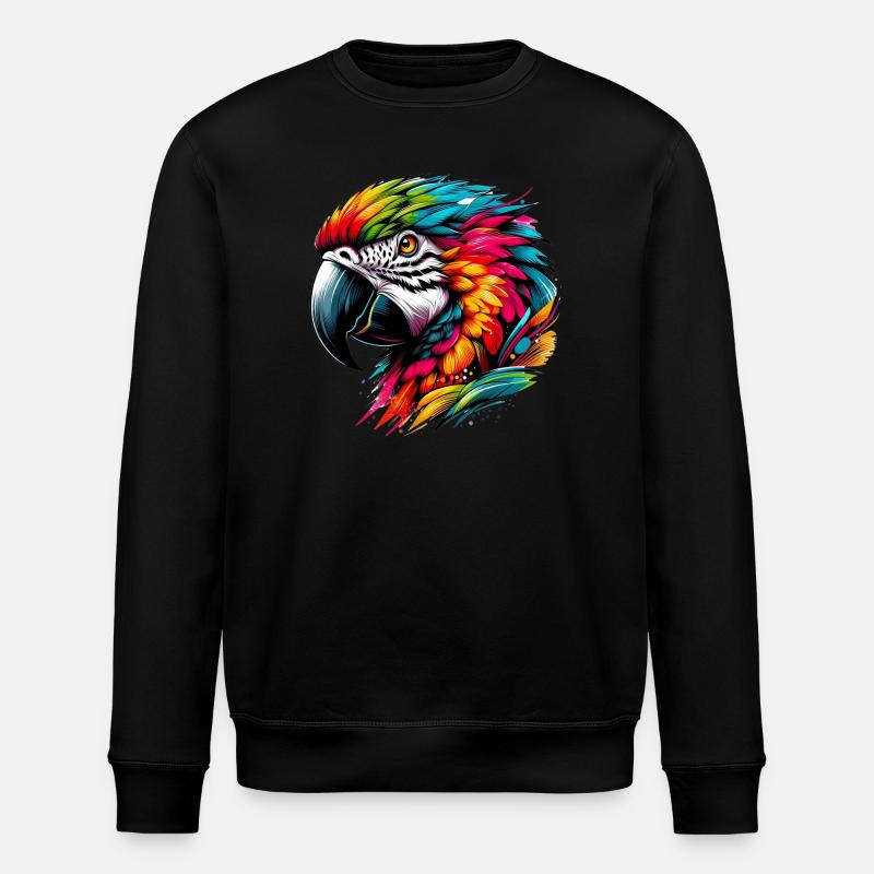 Perroquet - Sweat bio ROLLER Stanley/Stella Unisexe - noir