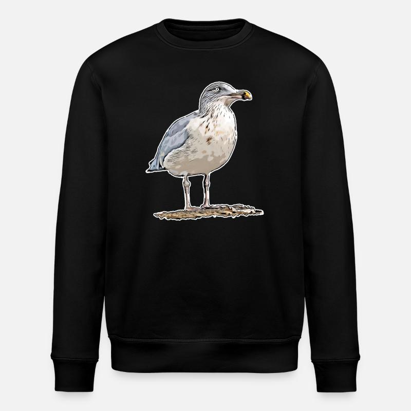 Gull - Stanley/Stella ROLLER Unisex Organic Sweatshirt - black