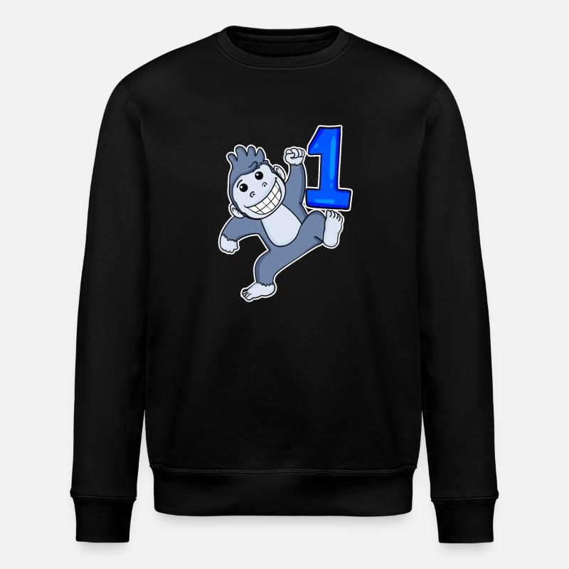 Number 1 Number One - Stanley/Stella ROLLER Unisex Organic Sweatshirt - black