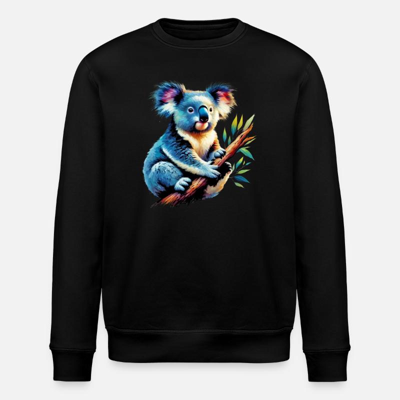 Koala - Stanley/Stella ROLLER Unisex Organic Sweatshirt - black