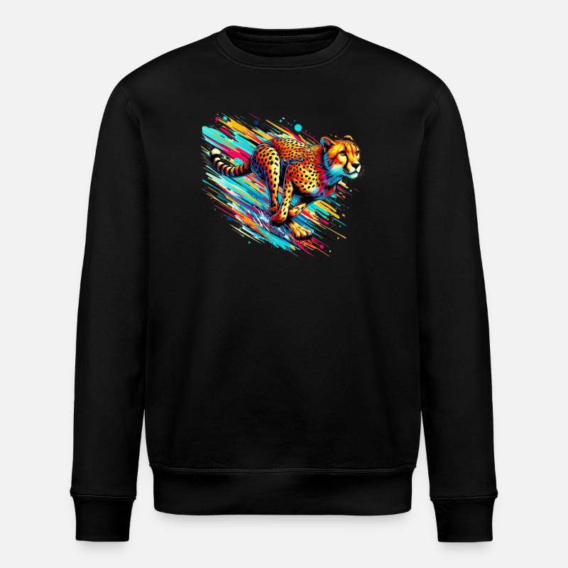 Gepard - Stanley/Stella Unisex Bio-Sweatshirt ROLLER - Schwarz