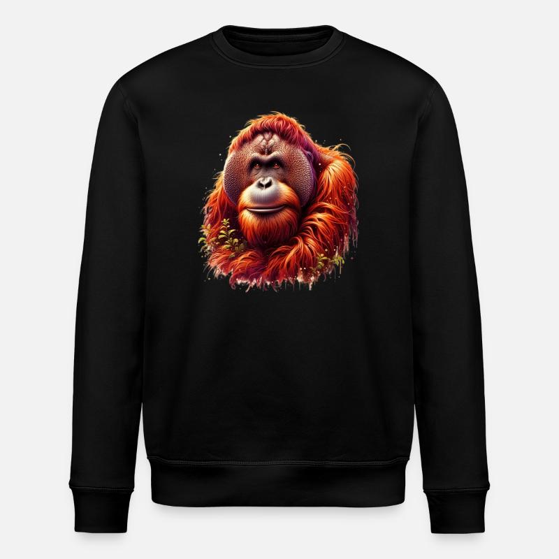 Orang-outan Orang-outan - Sweat bio ROLLER Stanley/Stella Unisexe - noir