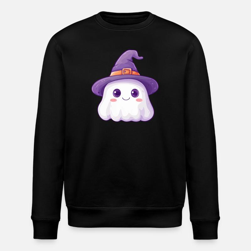 Niedlicher Geist - Stanley/Stella Unisex Bio-Sweatshirt ROLLER - Schwarz