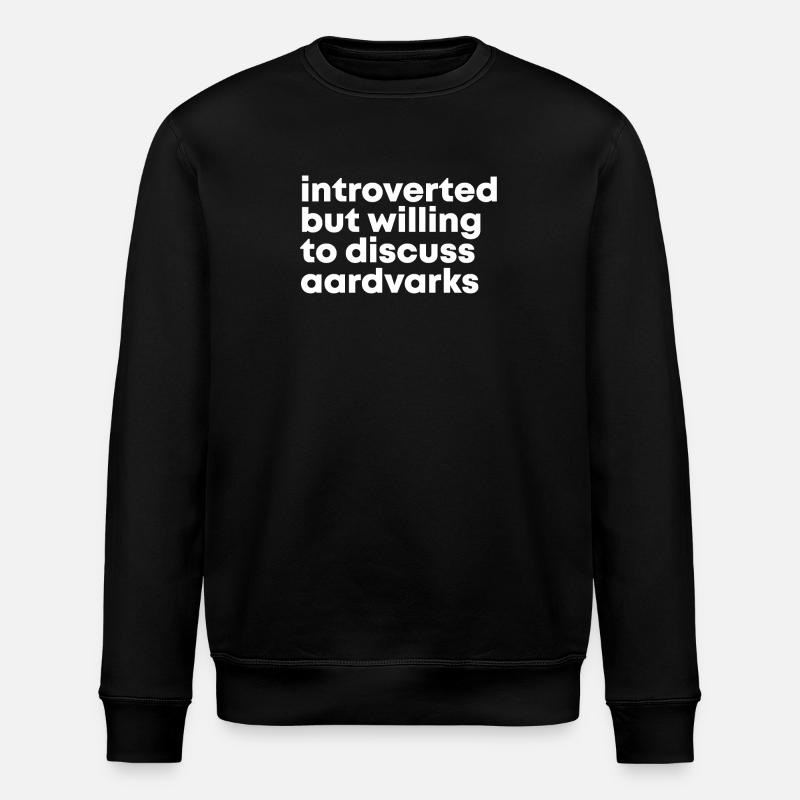 Erdferkel - Stanley/Stella Unisex Bio-Sweatshirt ROLLER - Schwarz