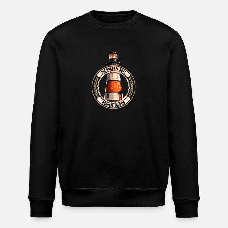 Die Nordsee ruft - Stanley/Stella Unisex Bio-Sweatshirt ROLLER - Schwarz