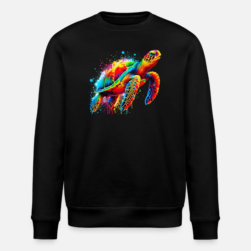 Tortue - Sweat bio ROLLER Stanley/Stella Unisexe - noir