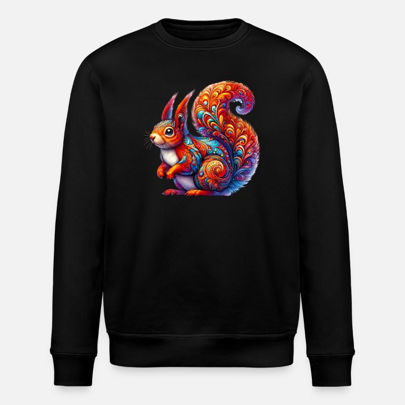 Écureuil - Sweat bio ROLLER Stanley/Stella Unisexe - noir