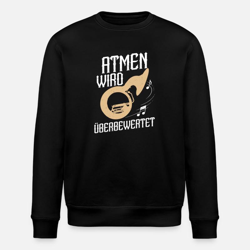 Sousaphon Orchester Musiker Blaskapelle - Stanley/Stella Unisex Bio-Sweatshirt ROLLER - Schwarz