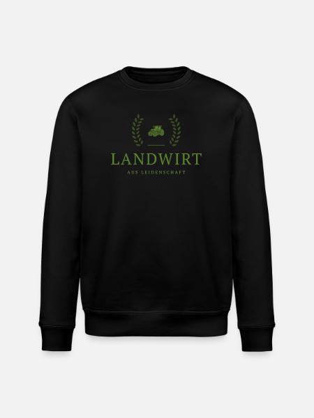 Farmer Passion Emblem - Stanley/Stella ROLLER Unisex Organic Sweatshirt - black