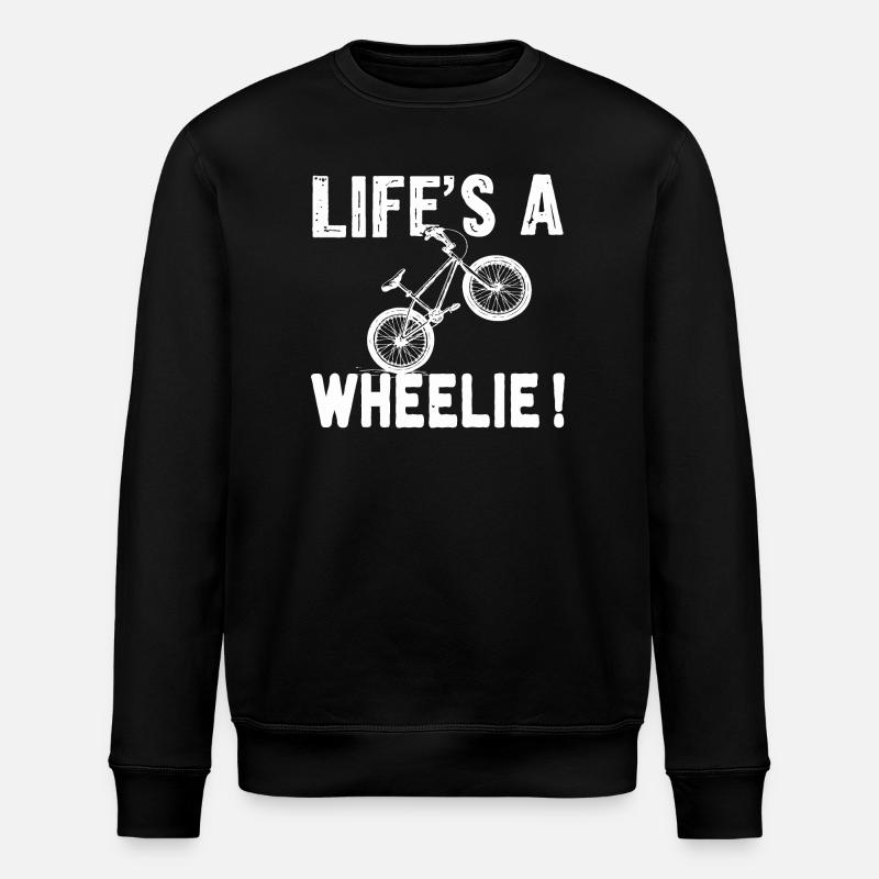BMX bike fun Wheelie - Sweat bio ROLLER Stanley/Stella Unisexe - noir