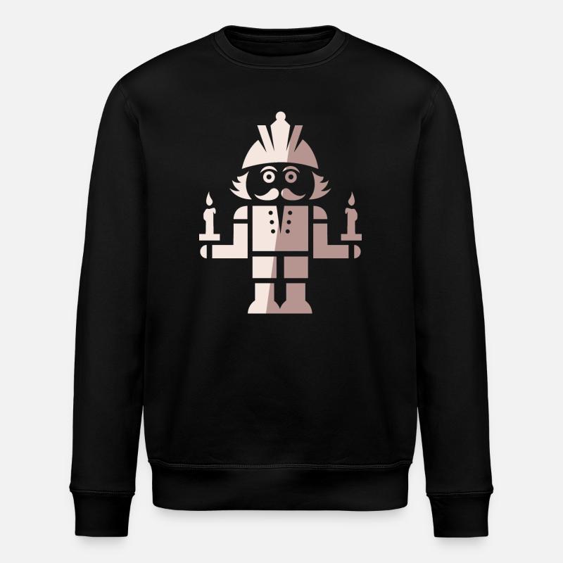 Nutcracker Miner Christmas Symbol Candles - Stanley/Stella ROLLER Unisex Organic Sweatshirt - black