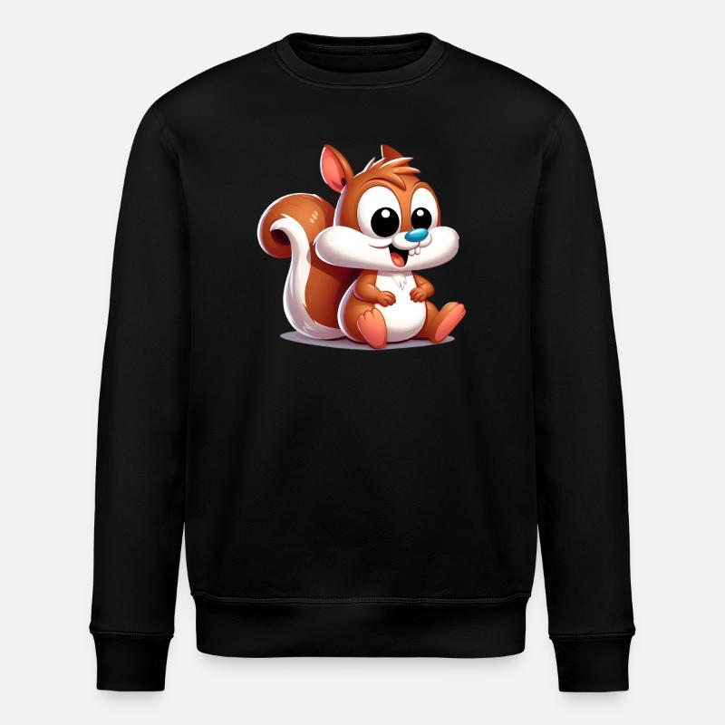 Écureuil - Sweat bio ROLLER Stanley/Stella Unisexe - noir