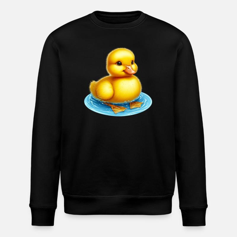 Duckling Duck Duck Duck - Stanley/Stella ROLLER Unisex Organic Sweatshirt - black
