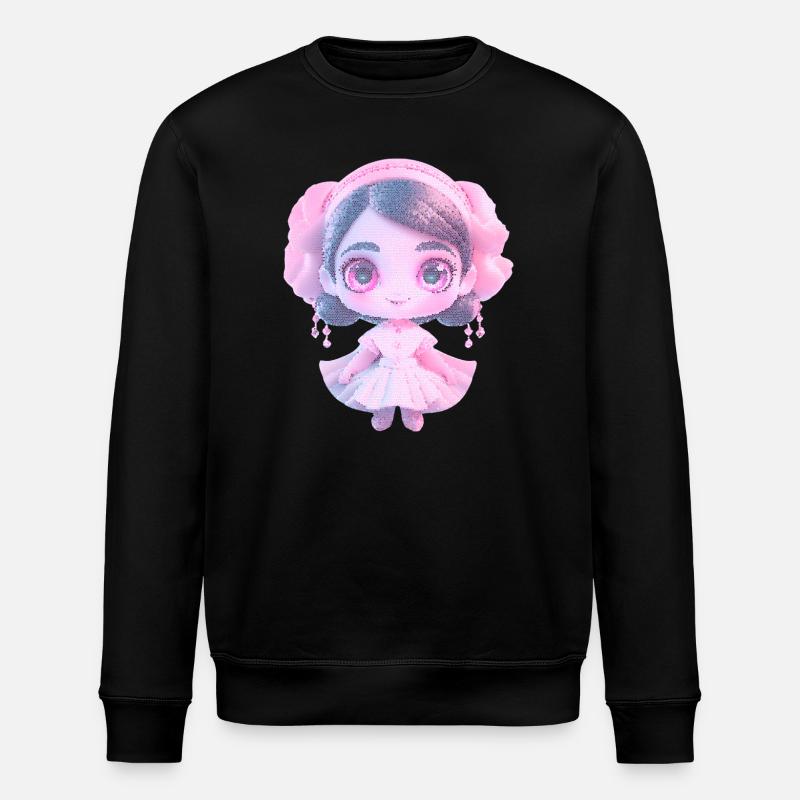 niedliche Charakter - Stanley/Stella Unisex Bio-Sweatshirt ROLLER - Schwarz