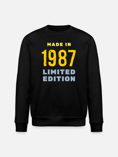 1987 - Stanley/Stella ROLLER Unisex Organic Sweatshirt - black